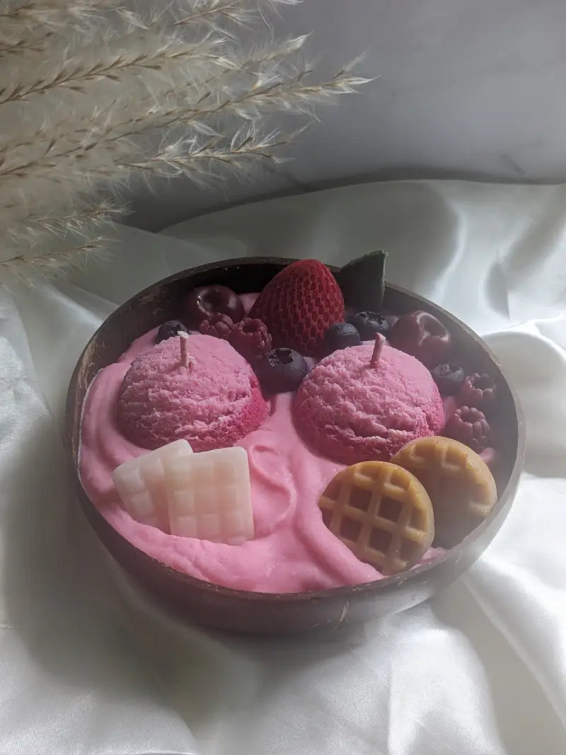 Bol de crème glacée aux baies 20 oz - Les bougies