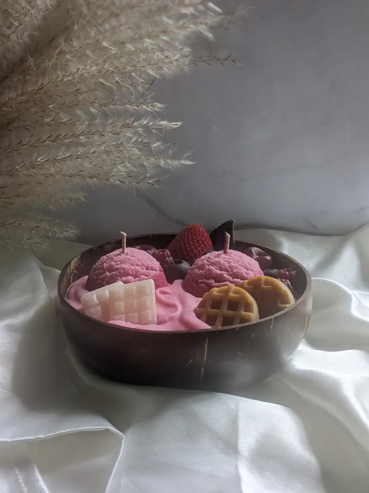 Bol de crème glacée aux baies 20 oz - Les bougies