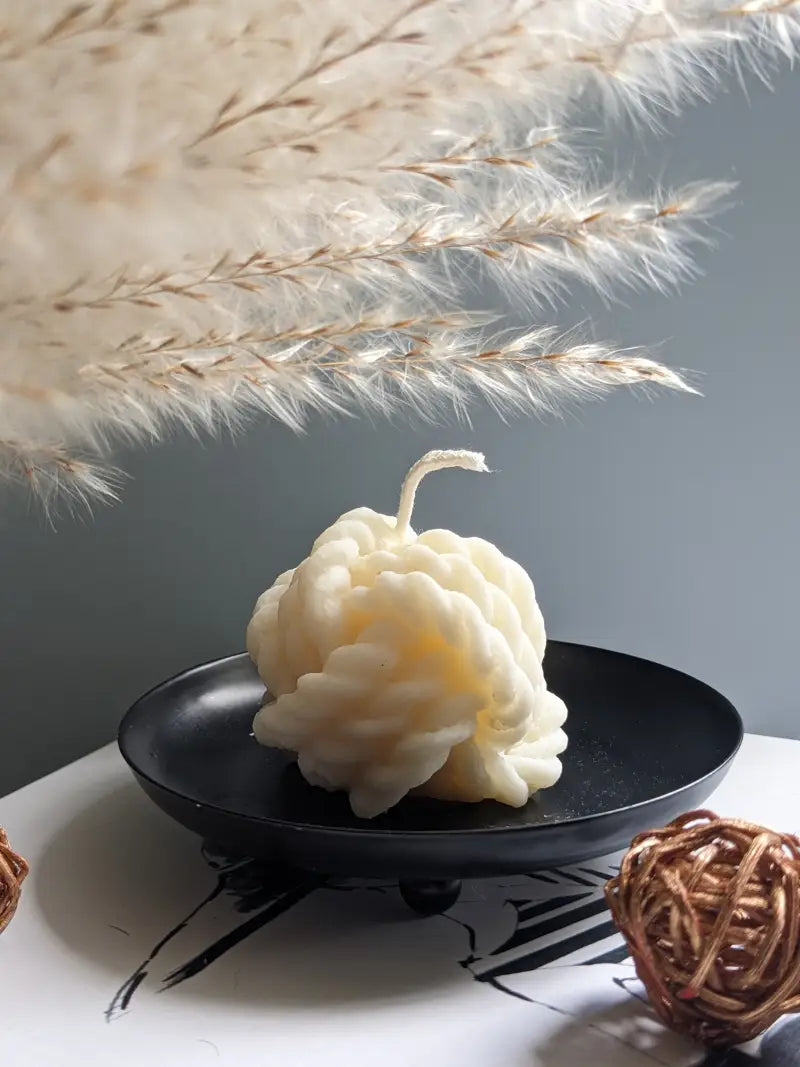 Bougie mini balle de laine - Bougies décoratives vases