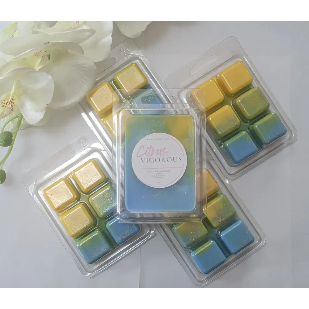 Emballages colorés de Cubes de cire de soja pour diffuseurs, solution écologique au Québec