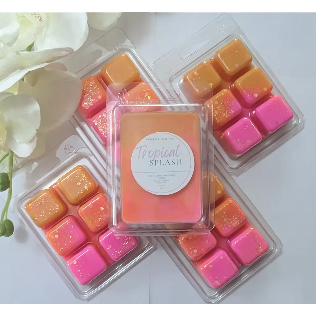 Cubes de cire de soja pour diffuseurs au parfum tropical, solution écologique au Québec