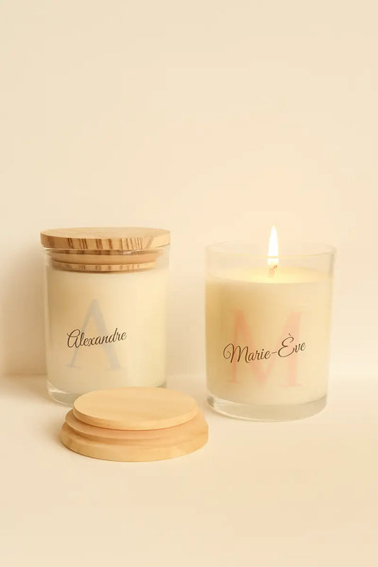 de soja prénom personnalisé - soja Bougies de soja