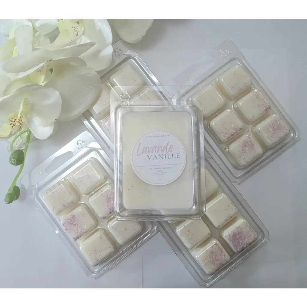 Cubes de cire de soja pour diffuseurs dans des emballages clamshell, solution écologique