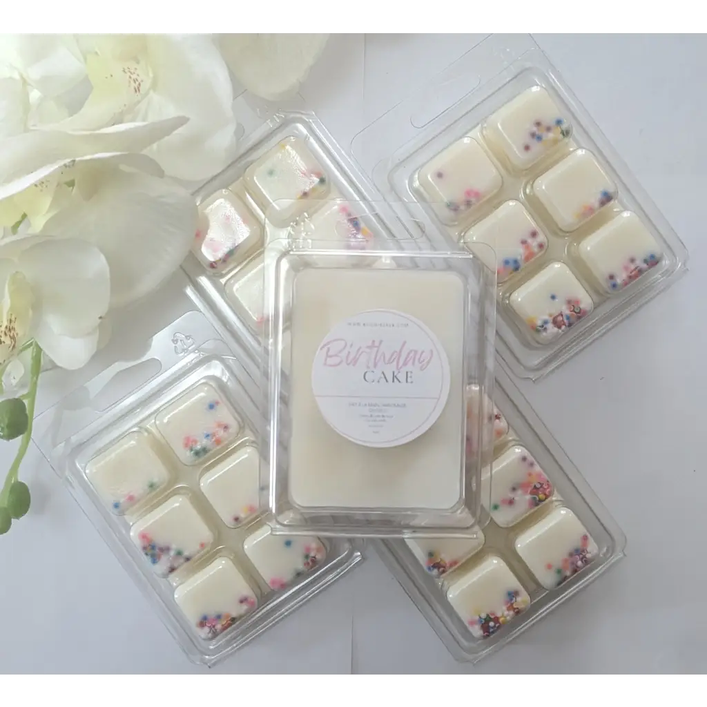 Cubes de cire de soja pour diffuseurs Birthday cake, solution écologique au Canada