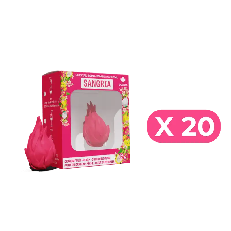 Bombes à cocktail - Fruit du dragon pêche et fleur