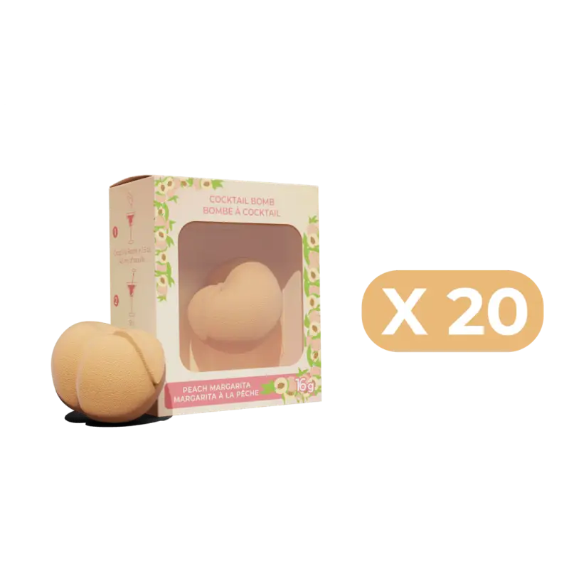 Bombes à cocktail - Margarita à la pêche - 20-unit case