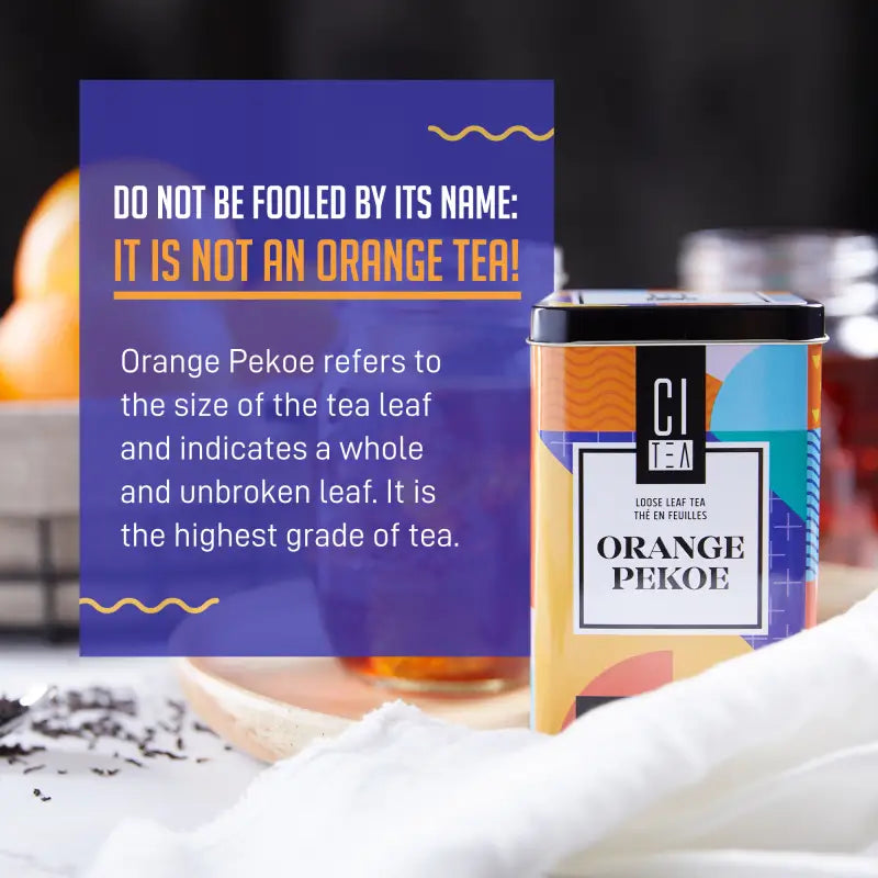 Coffret cadeau - Thé en vrac et infusion Orange Pekoe