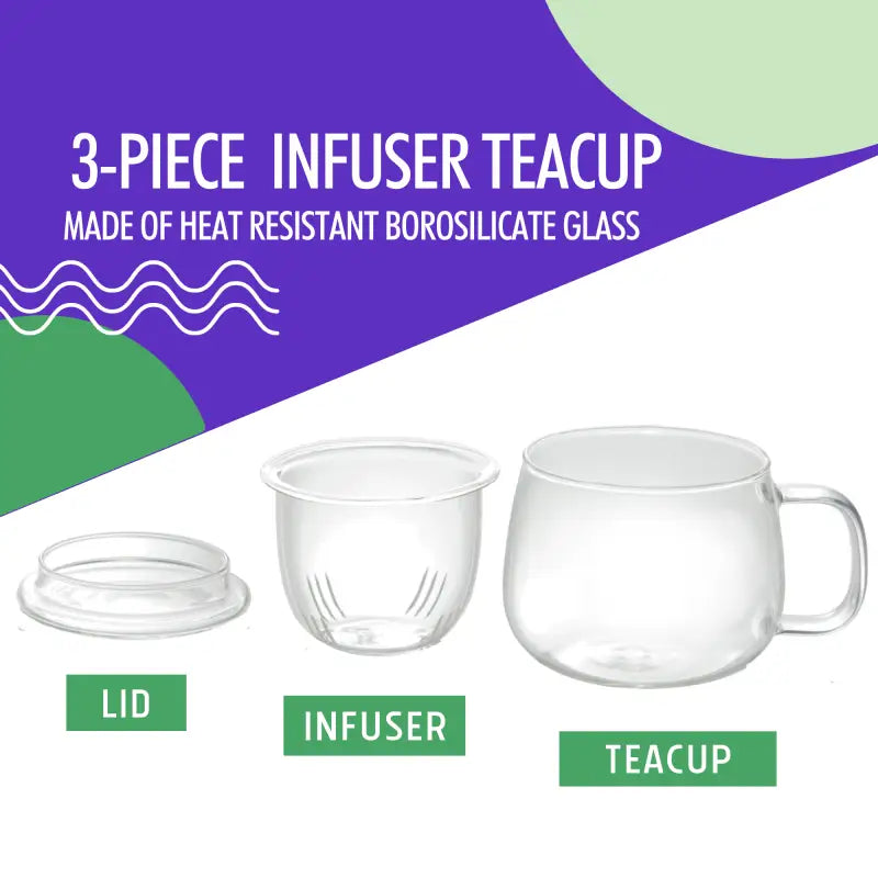 Coffret cadeau - Thé vert en vrac et de tasses à thé à infusion