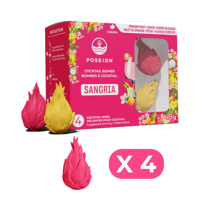 Bombes à cocktail - Fruit du dragon, pêche et fleur de cerisier - Bougie d'Ève