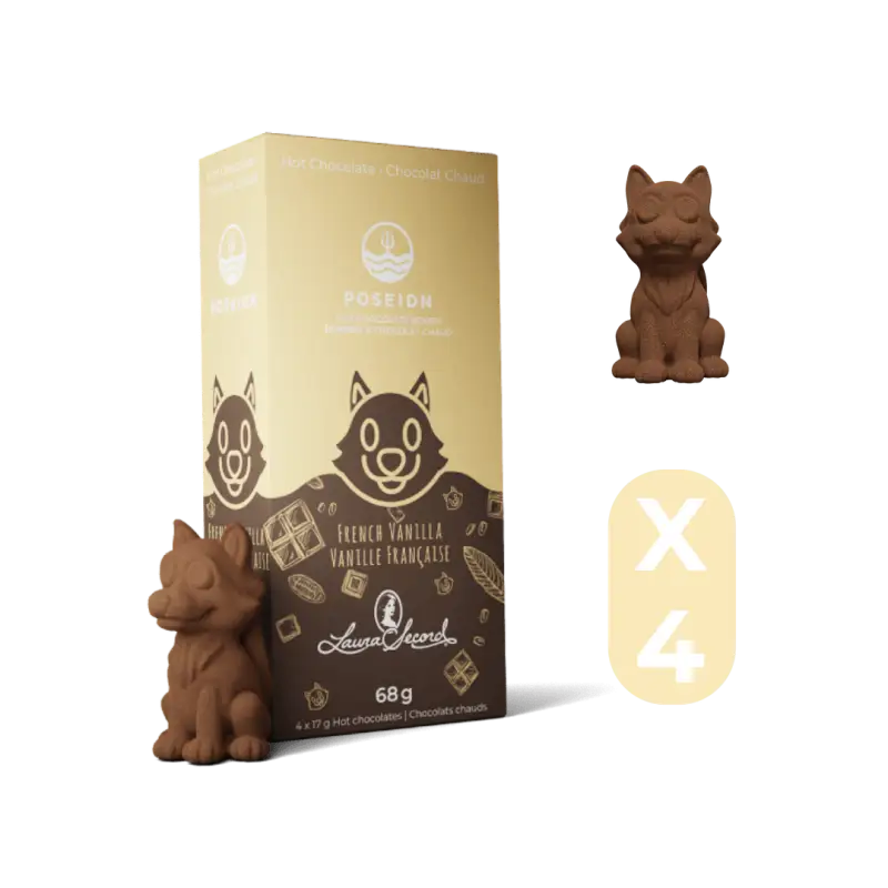 Bombes de chocolat chaud - Vanille française - 4-pack - Hot