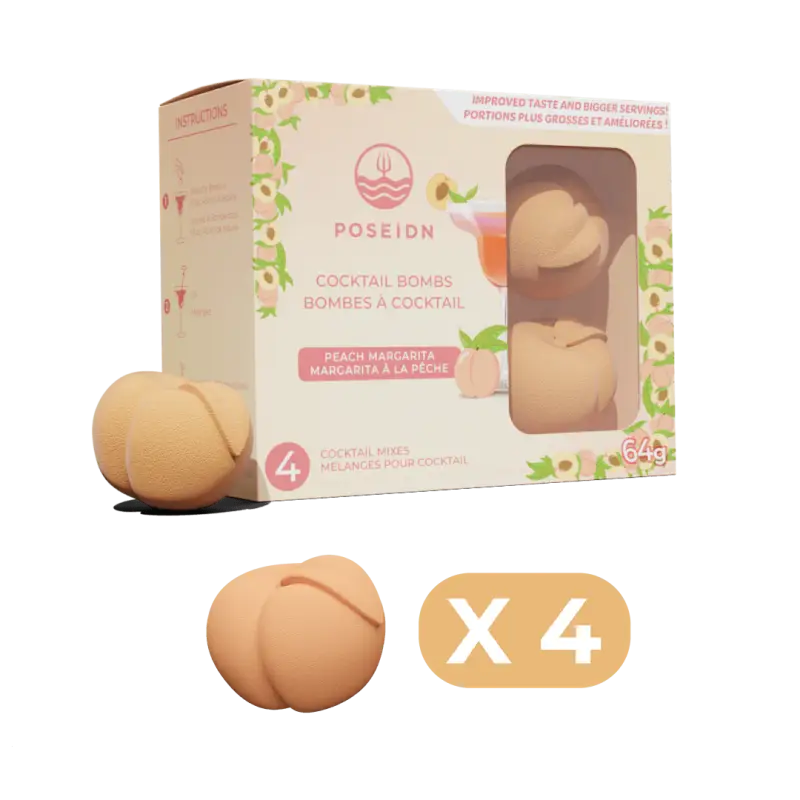 Bombes à cocktail - Margarita à la pêche - 4-pack