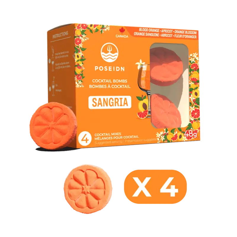 Bombes à cocktail - Orange sanguine abricot et fleur