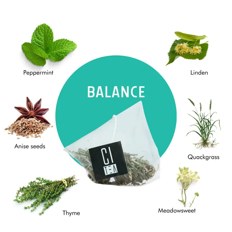 Sachets de thé à base de plantes Balance