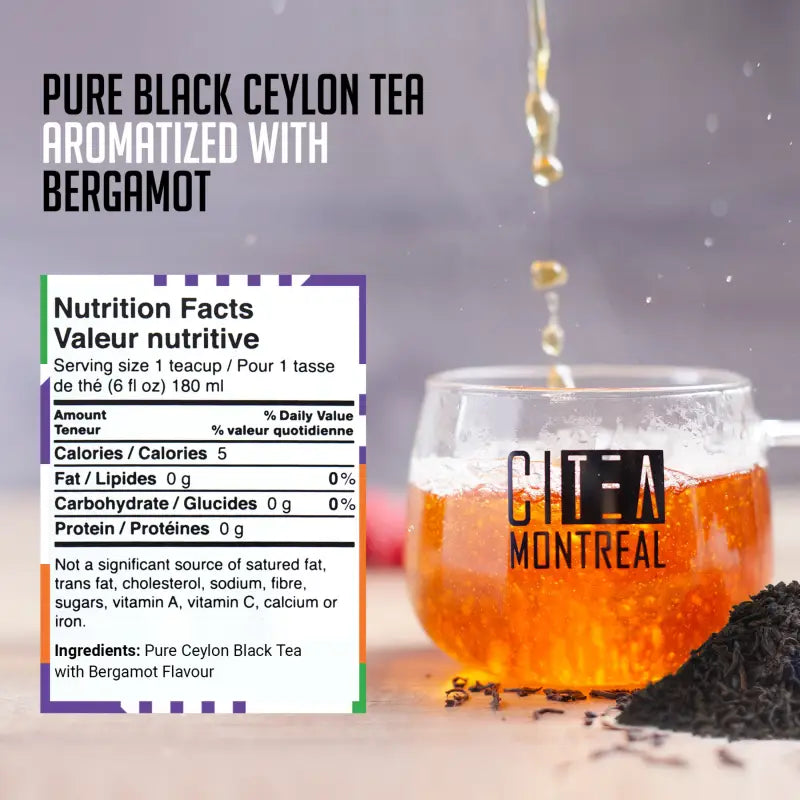 Sachets de thé noir Earl Grey