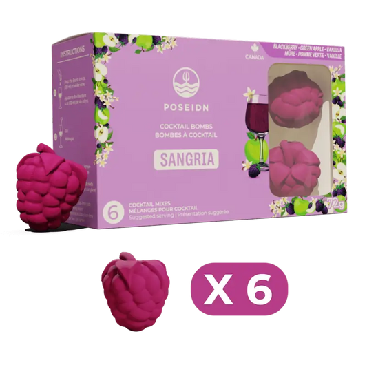 Bombes à cocktail - Mûre pomme verte et vanille - 6-pack