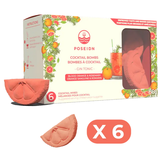 Bombes à cocktail - Orange sanguine et romarin - 6-pack