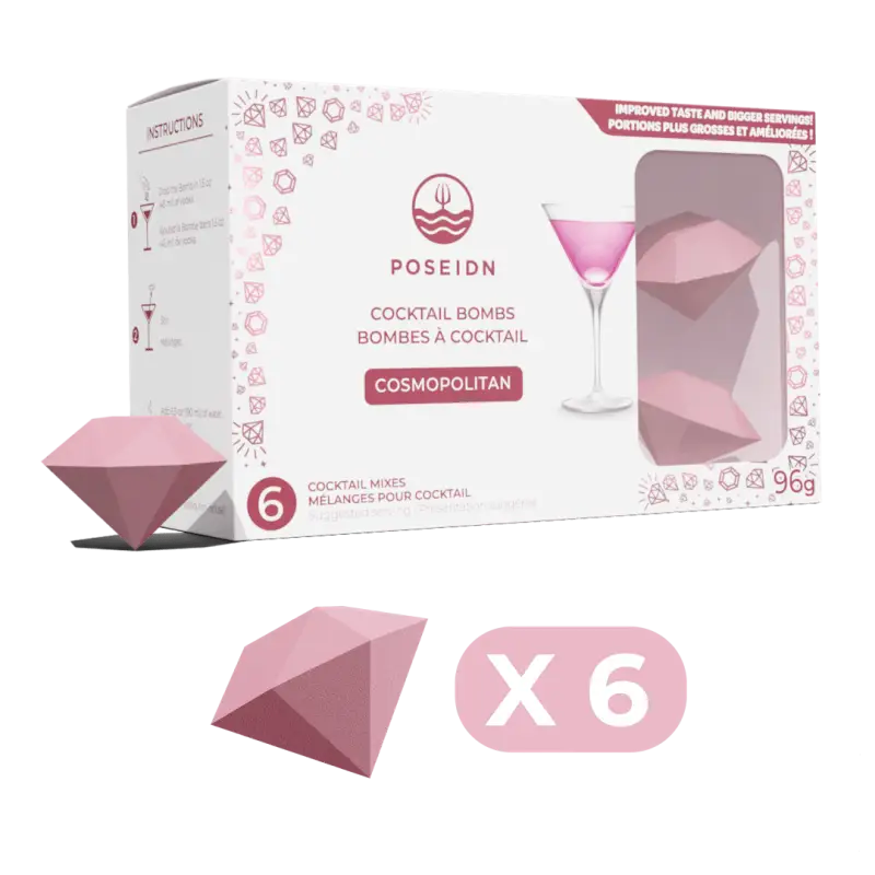 Bombes à cocktail - Cosmopolitan - 6-pack - Cocktail Bombs