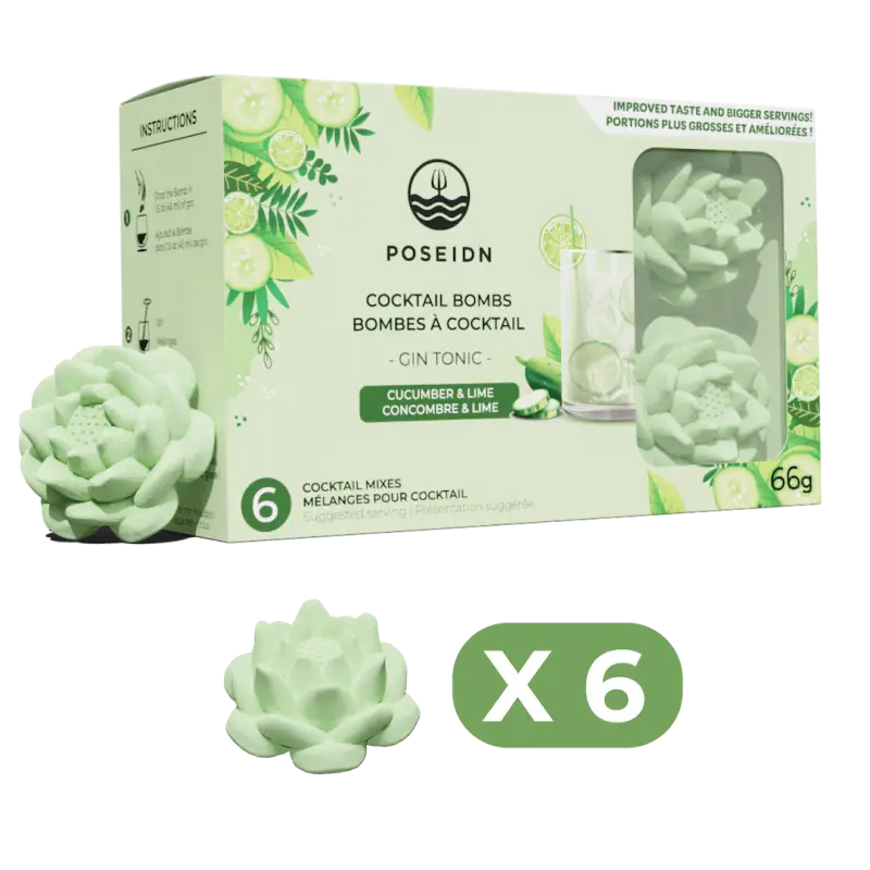 Bombes à cocktail - Concombre & Lime - 6-pack - Cocktail