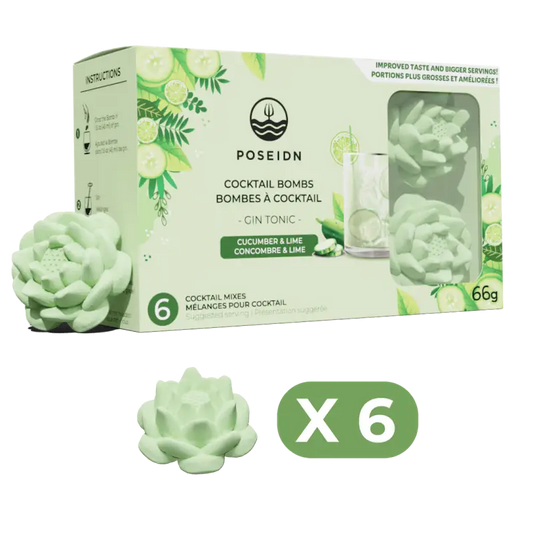 Bombes à cocktail - Concombre & Lime - 6-pack - Cocktail