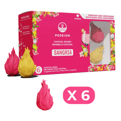 Bombes à cocktail - Fruit du dragon, pêche et fleur de cerisier - Bougie d'Ève