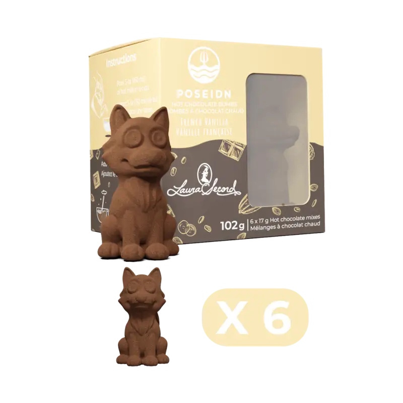 Bombes de chocolat chaud - Vanille française - 6-pack - Hot