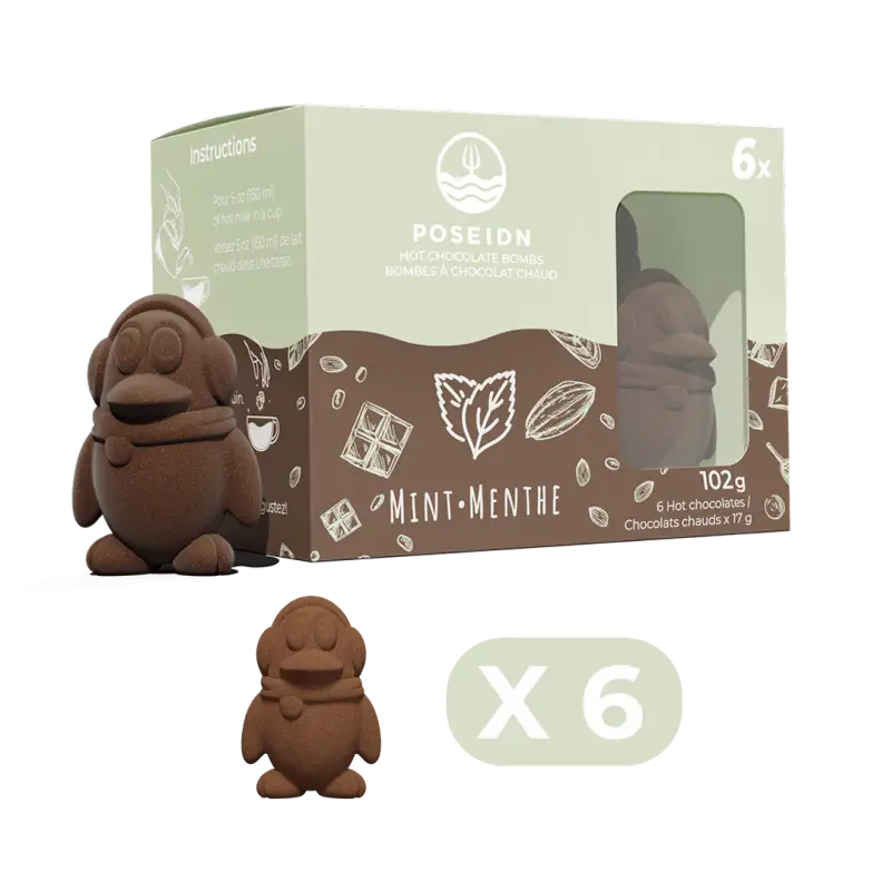 Bombes de chocolat chaud - menthe - 6-pack - Hot Chocolate