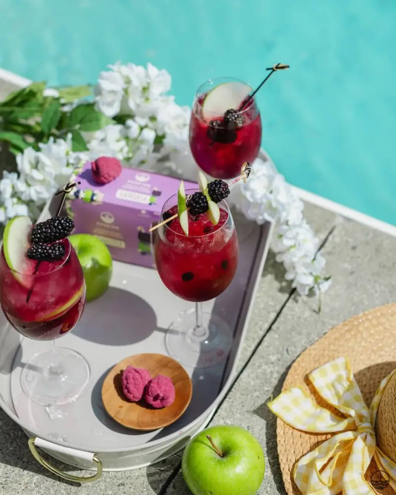 Bombes à cocktail - Mûre pomme verte et vanille - Cocktail