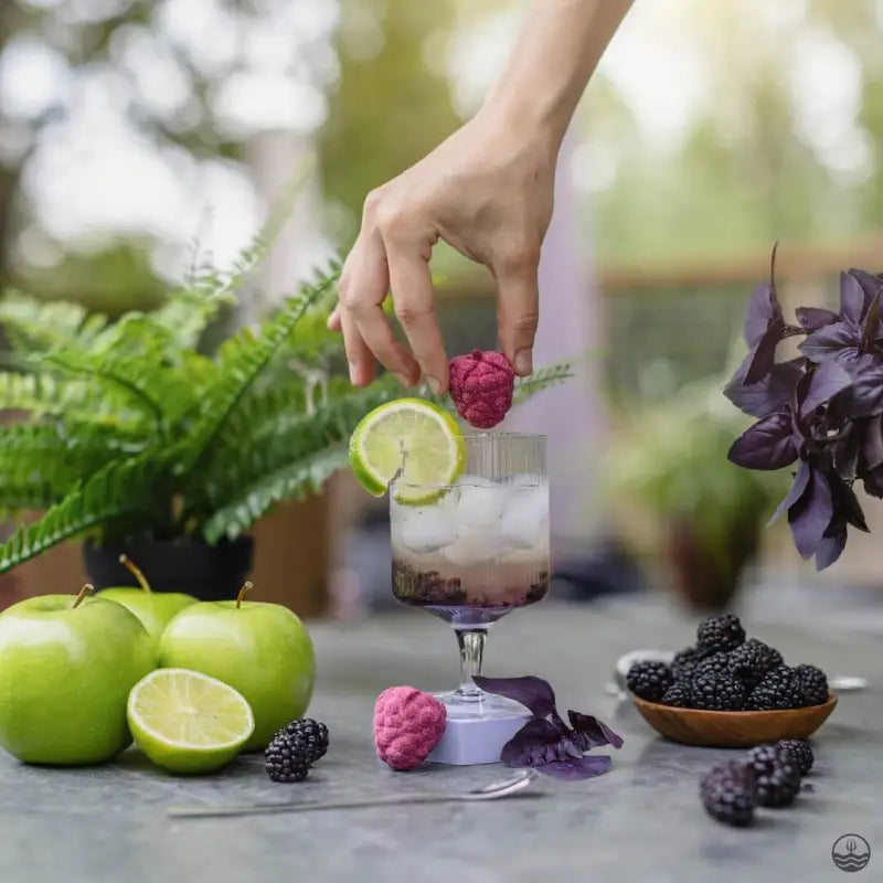 Bombes à cocktail - Mûre pomme verte et vanille - Cocktail