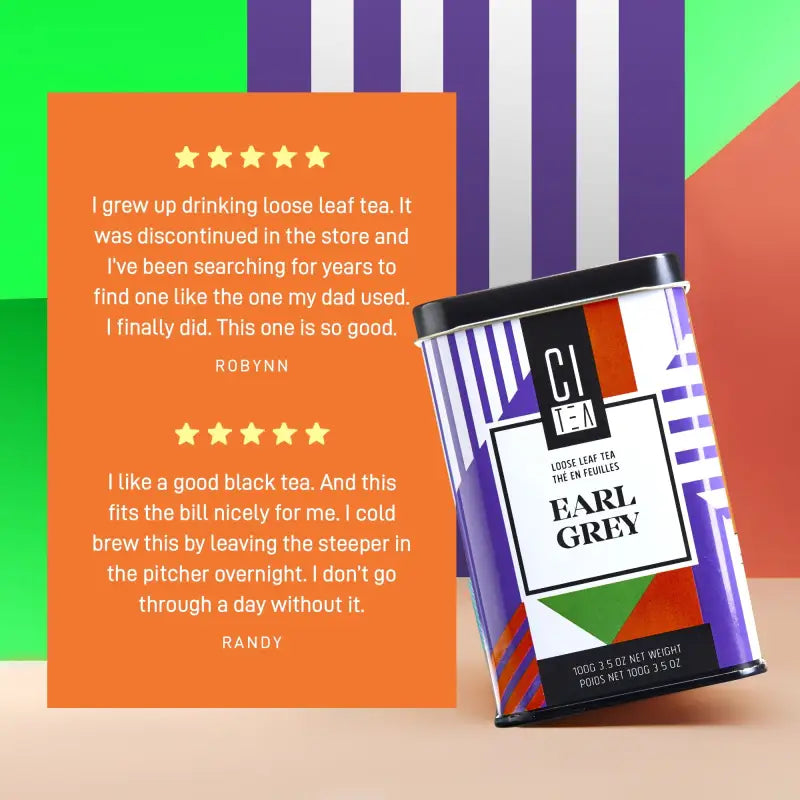 Thé Earl Grey en vrac, lot de deux - 200 g