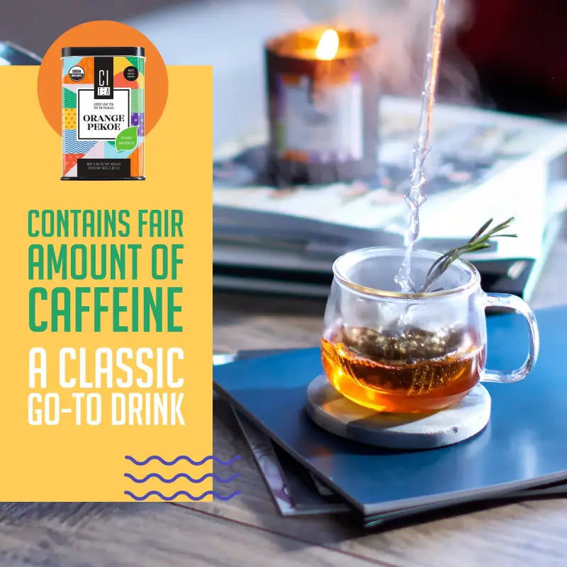 Lot de deux thés en vrac bio Orange Pekoe