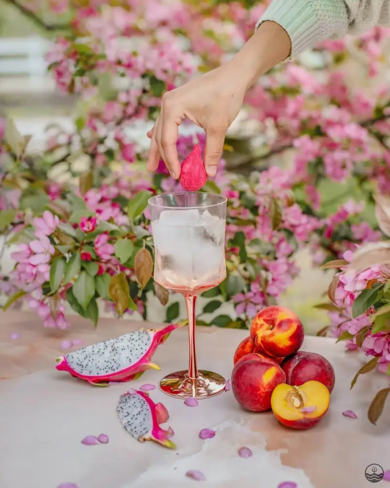 Bombes à cocktail - Fruit du dragon pêche et fleur