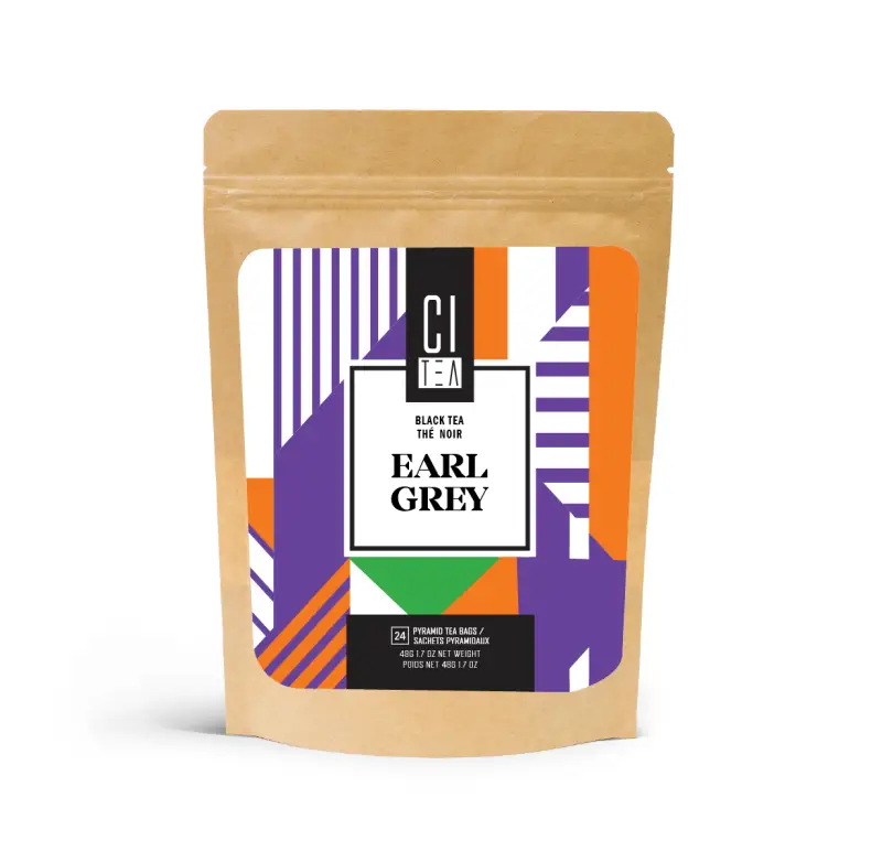 Sachets de thé noir Earl Grey