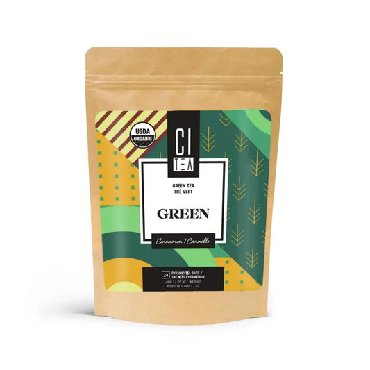 Thé vert bio à la cannelle - 24 sachets