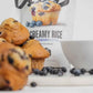 Crème de riz - Muffin aux myrtilles - Bougie d'Ève