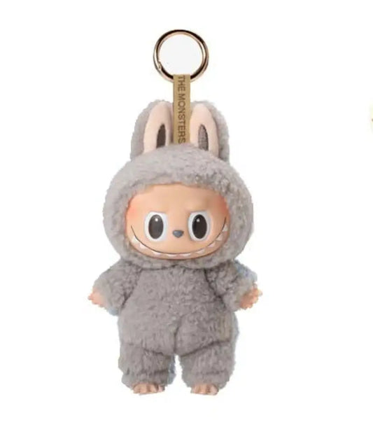 Labubu The Monsters Exciting Macaron Plush Figure - Sesame Bean Grey