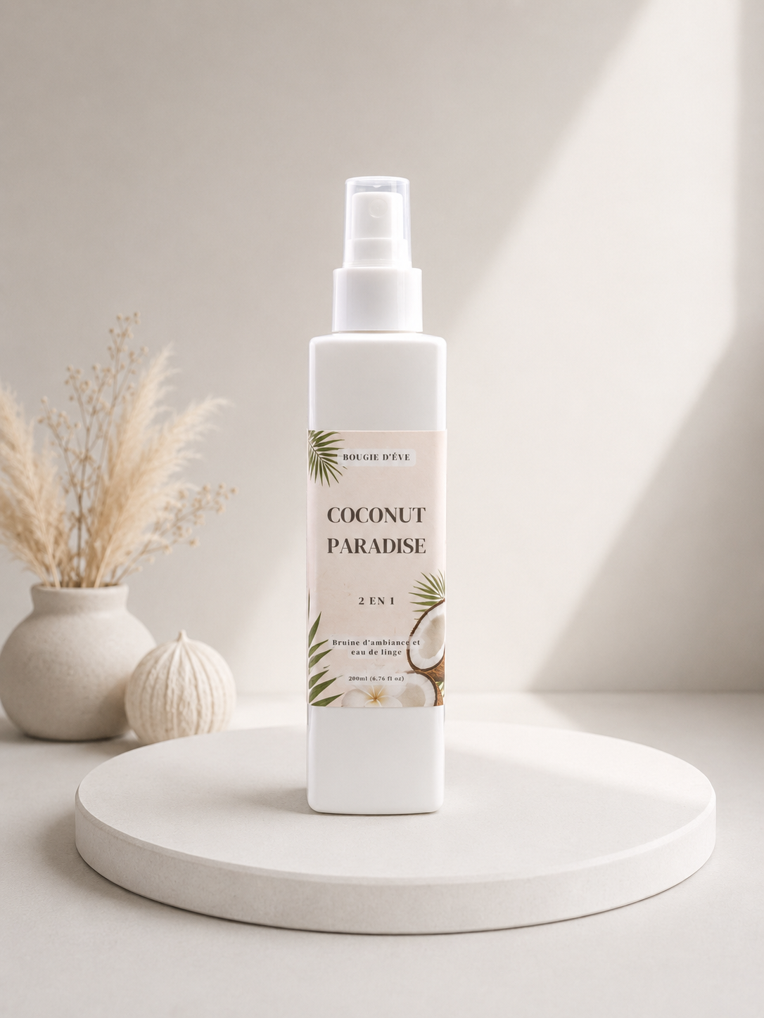 Bruine d'ambiance et eau de linge 2 en 1 - 200 ml - Coconut paradise
