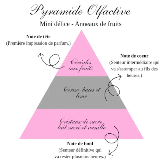La bougie mini délice - Anneaux de fruits