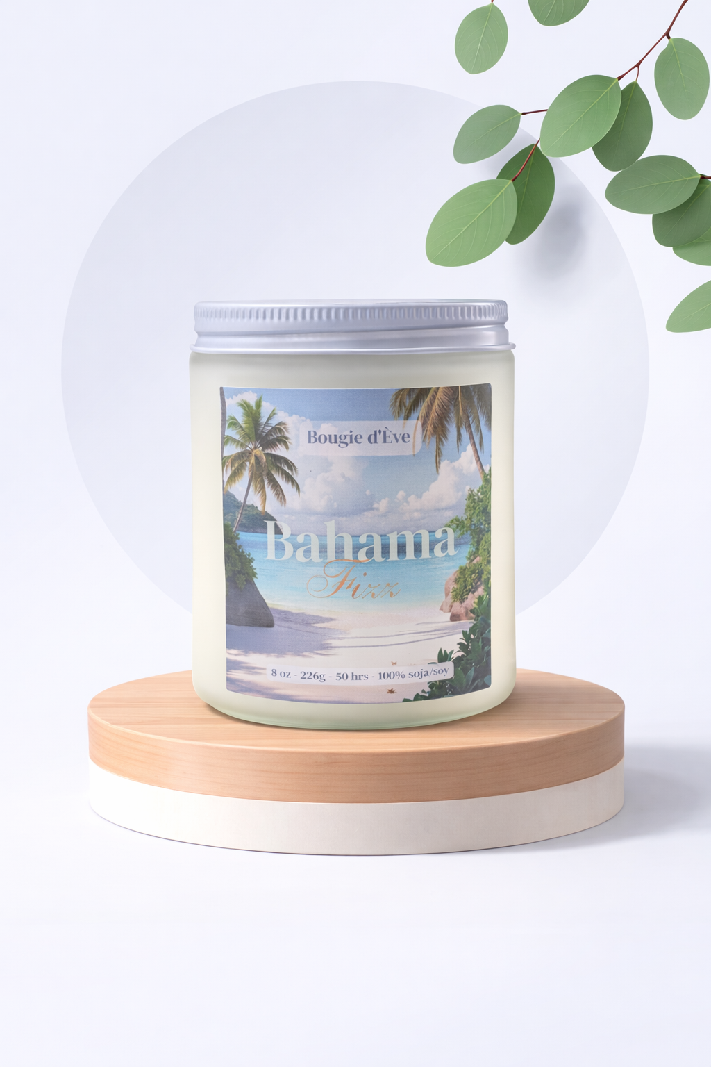 Bougie de soja 8 oz - Bahama fizz