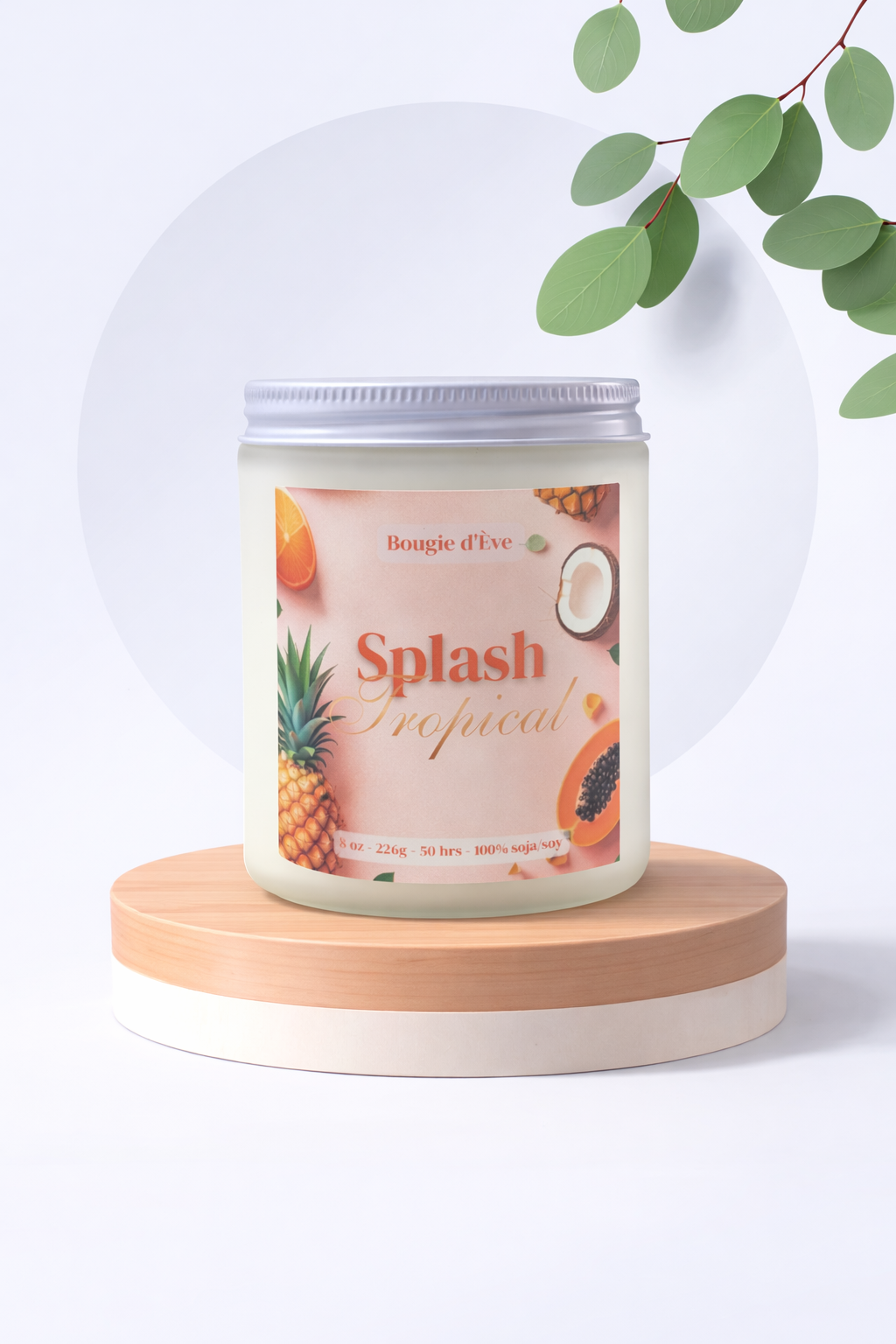 Bougie de soja 8 oz - Splash tropical