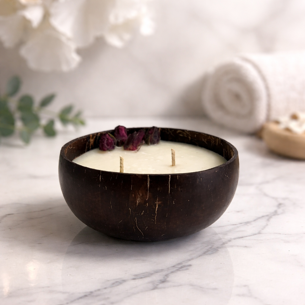 La bougie de soja - Noix de coco