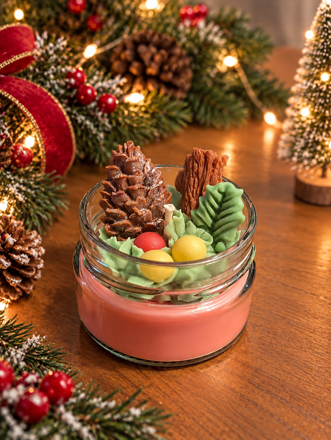 La bougie gourmande mini délice - Édition de Noël - Sapin des fêtes