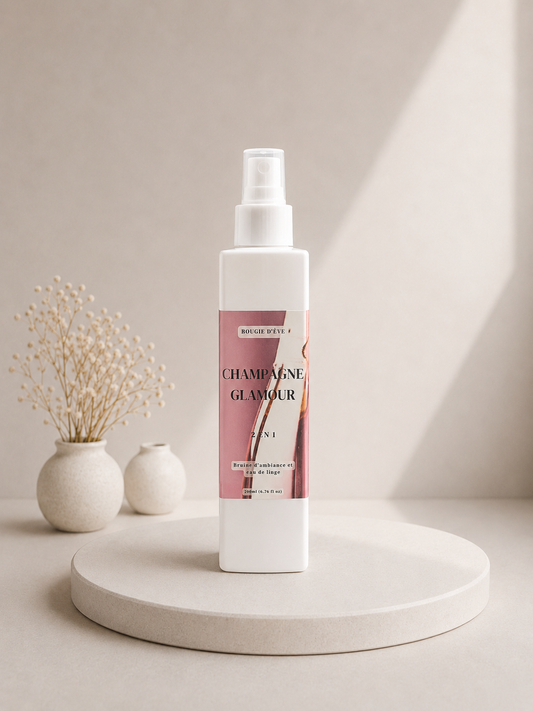Bruine d'ambiance et eau de linge 2 en 1 - 200 ml - Champagne glamour
