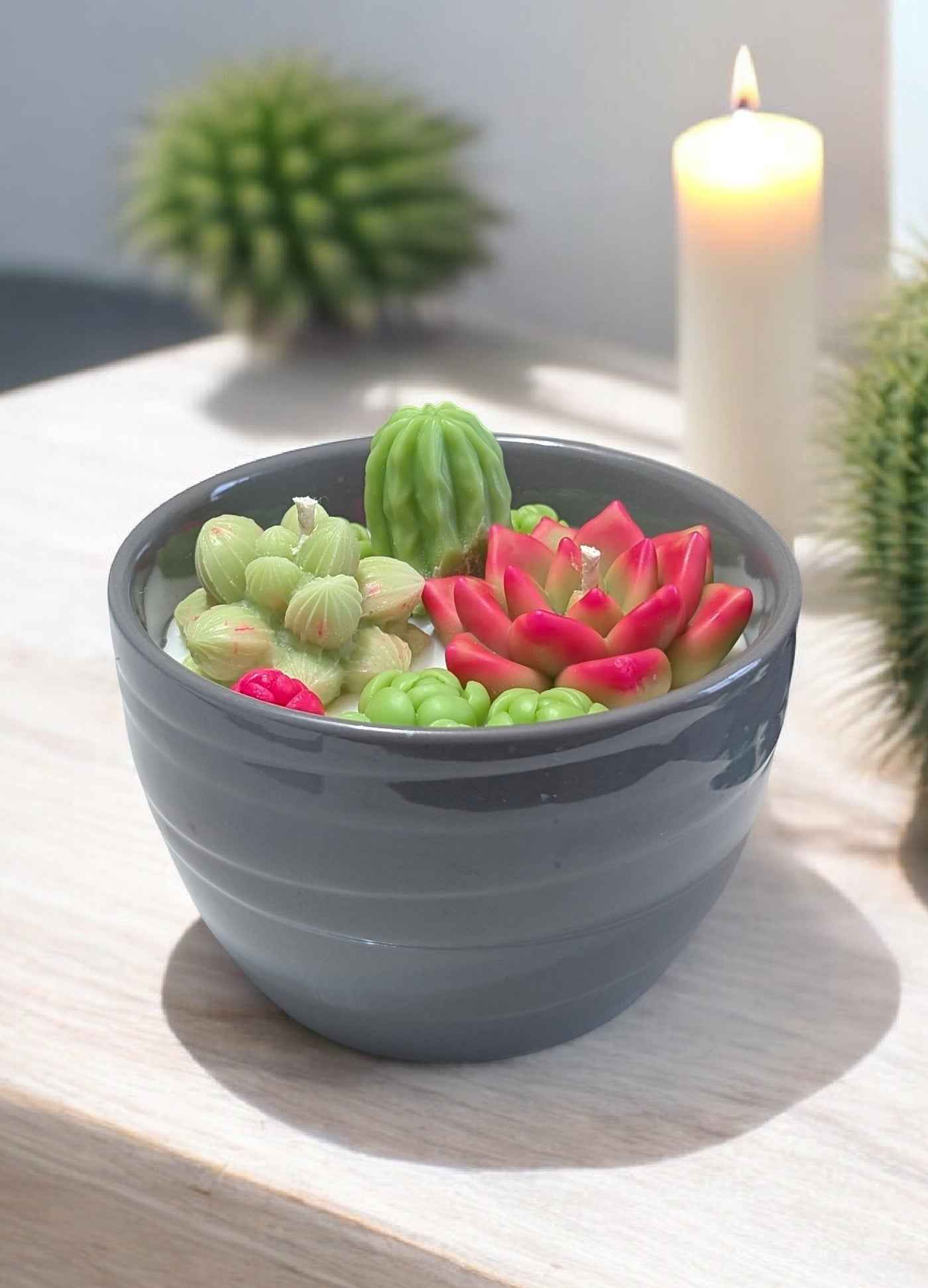 Bougie fruits de cactus