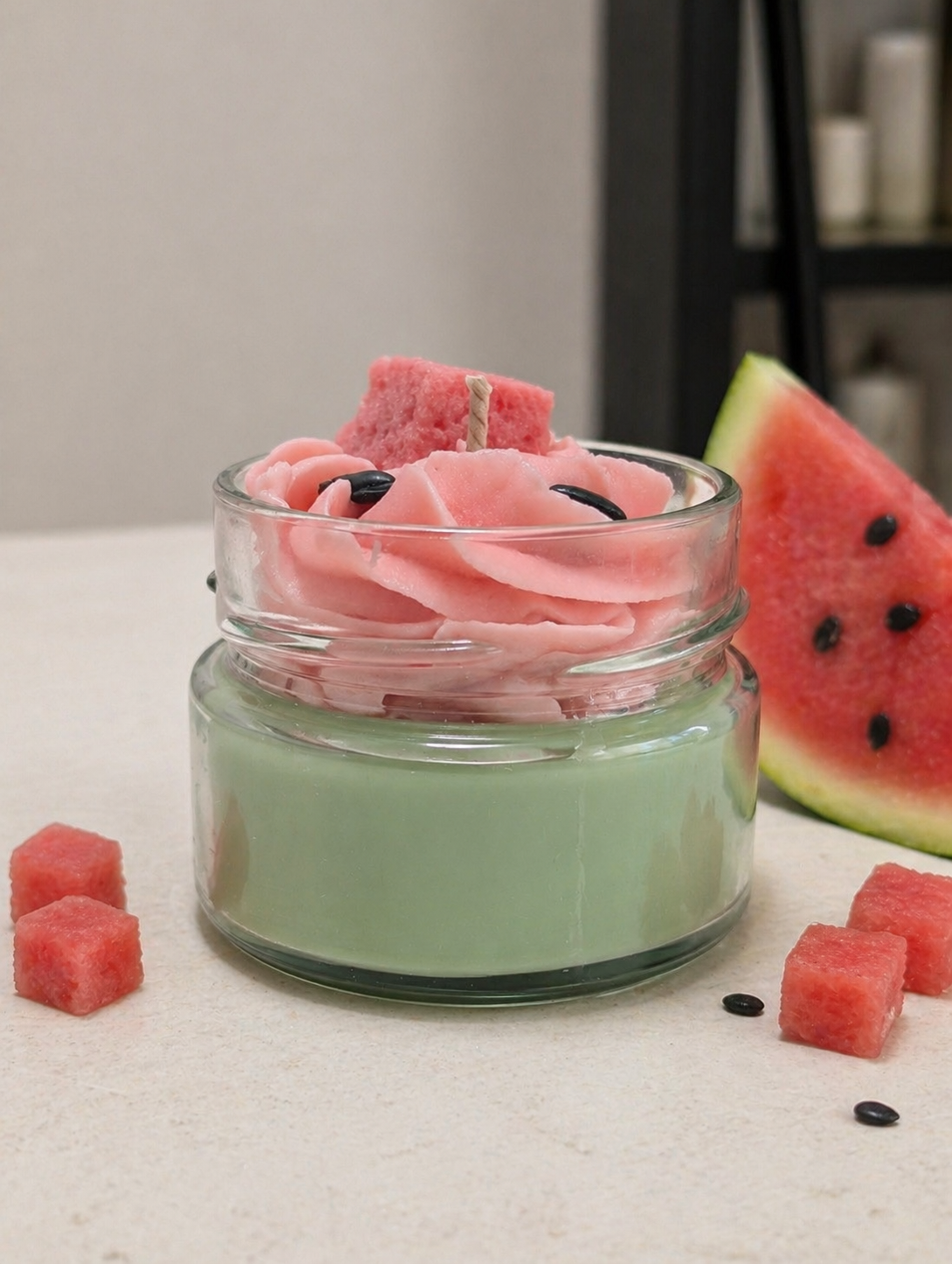 La bougie gourmande mini délice - Melon d'eau