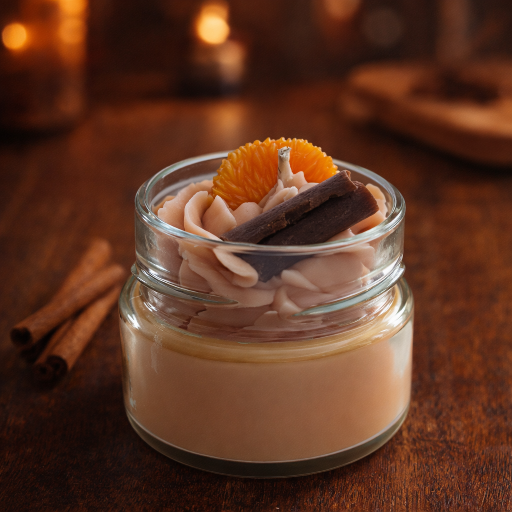 La bougie gourmande mini délice - Orange épicé