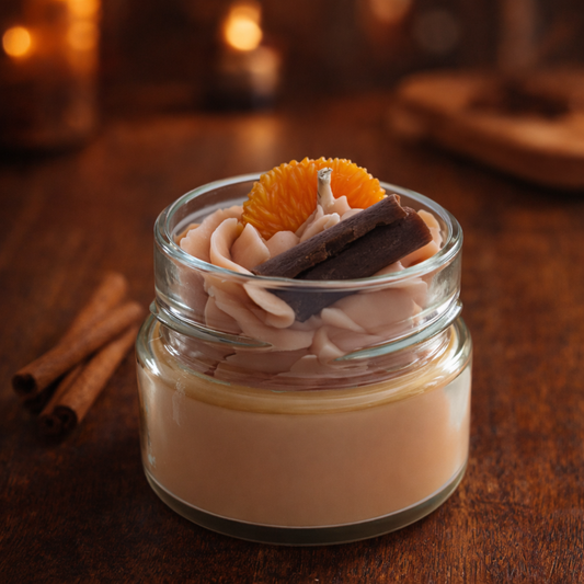 La bougie gourmande mini délice - Orange épicé