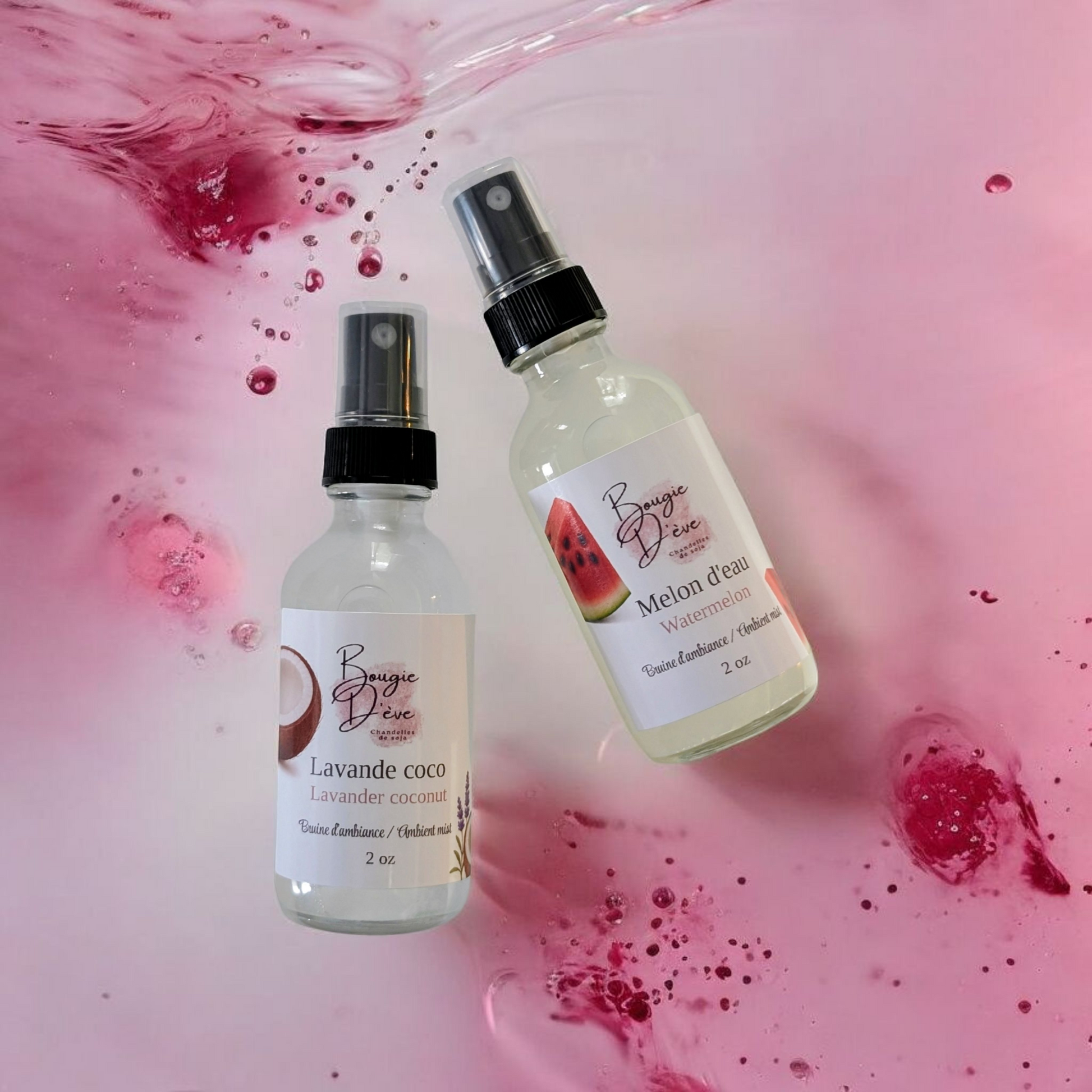 Bruine d’ambiance en verre 2 oz