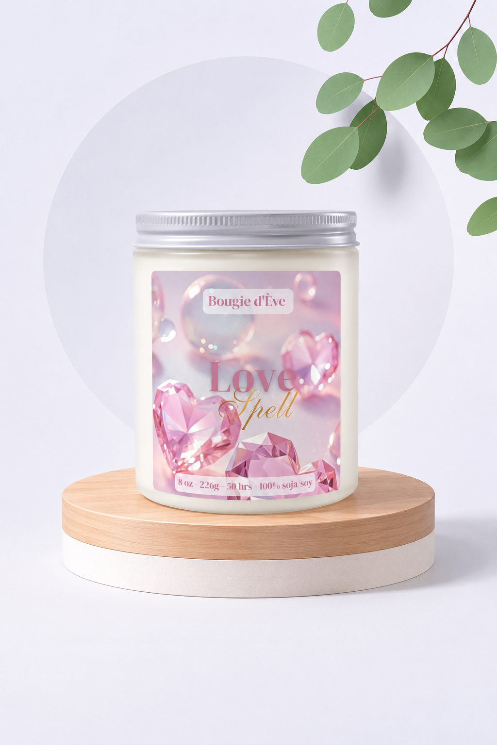 Bougie de soja 8 oz - Love spell