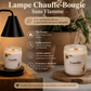 Lampe chauffante pour bougie - Noire