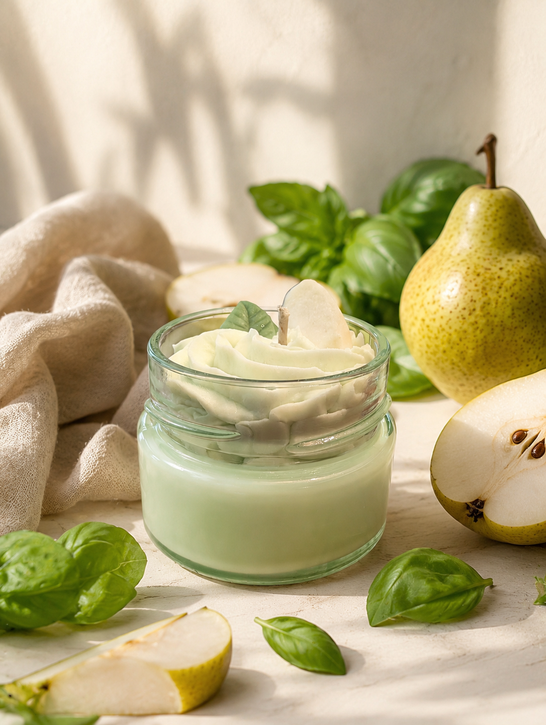 La bougie gourmande mini délice - Poire basilic